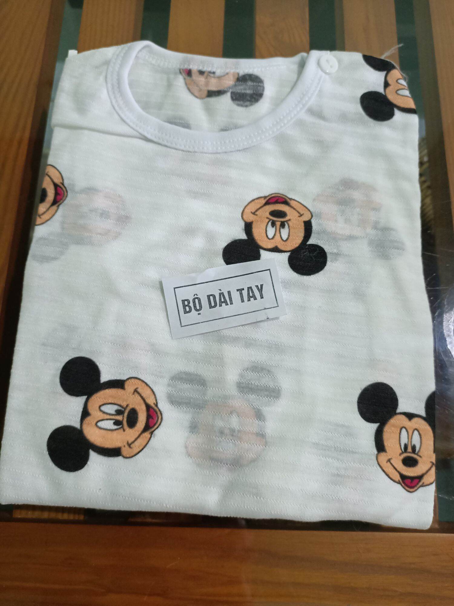 Combo 5 bộ dài  tay cotton sợi tre cho bé yêu