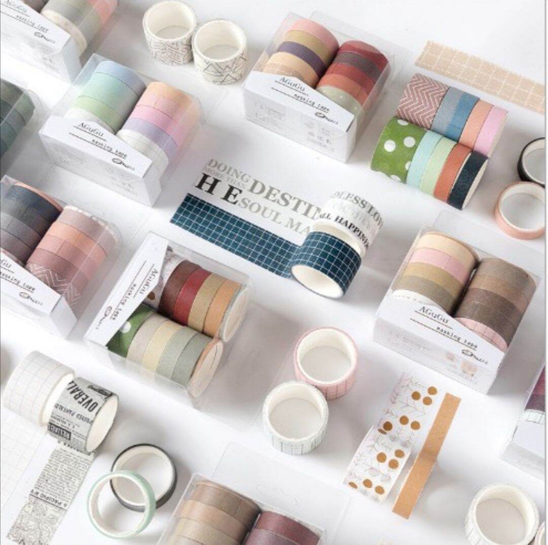 [HCM]WASHI TAPE HỘP 10 CUỘN