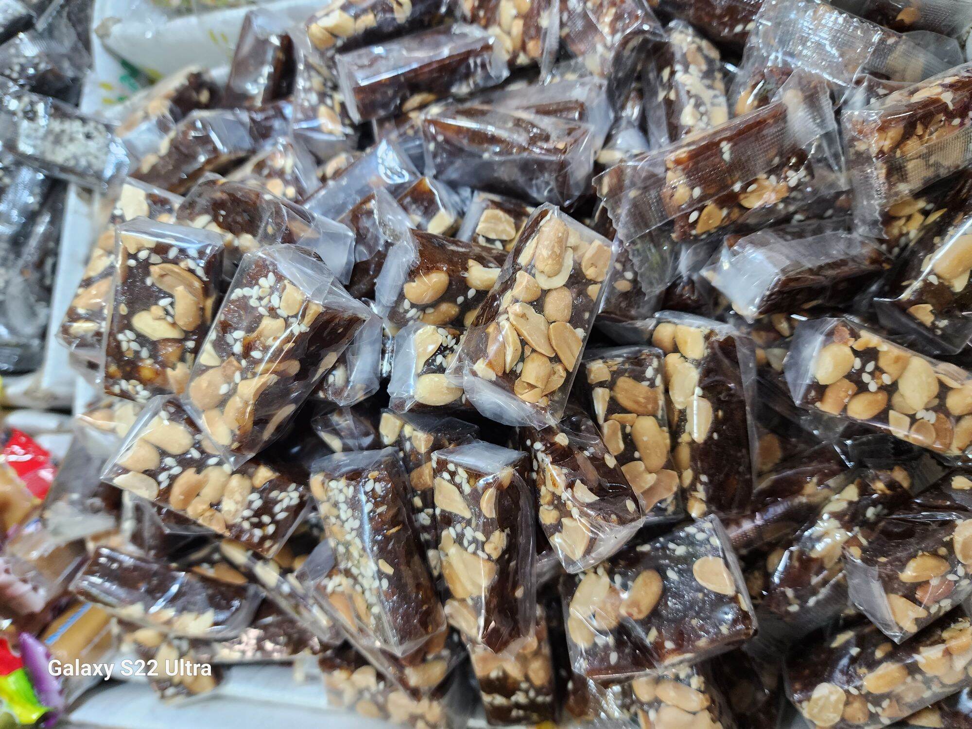 Kẹo chuối và gừng dẻo có đậu phộng mè ít bột 500g