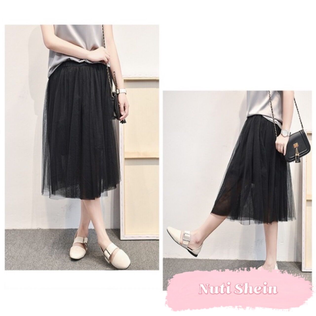 Chân Váy Nữ Váy Lưới Tutu Xòe