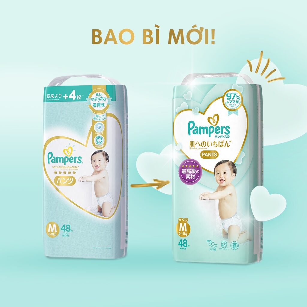 Tã Dán Pampers Thượng Hạng Nội Địa Nhật L42
