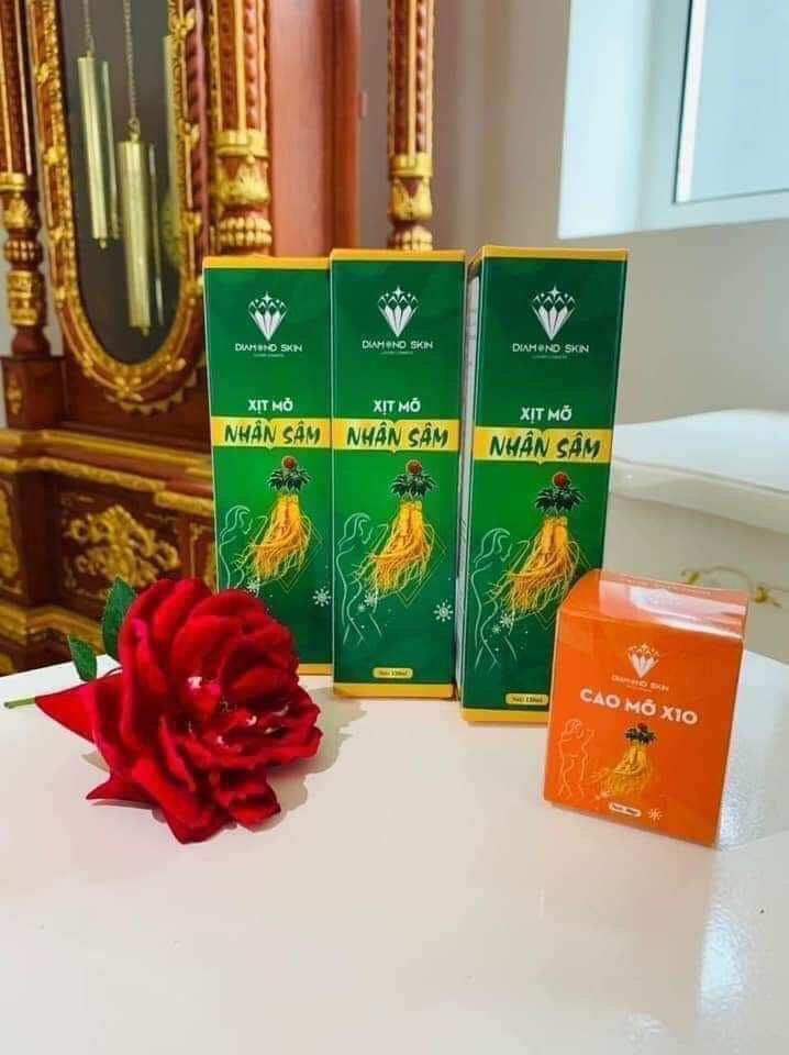 Nhân sâm xịt hủy mỡ mua 3 lọ giá chỉ 530k tặng kèm 2 cao tách mỡ x10