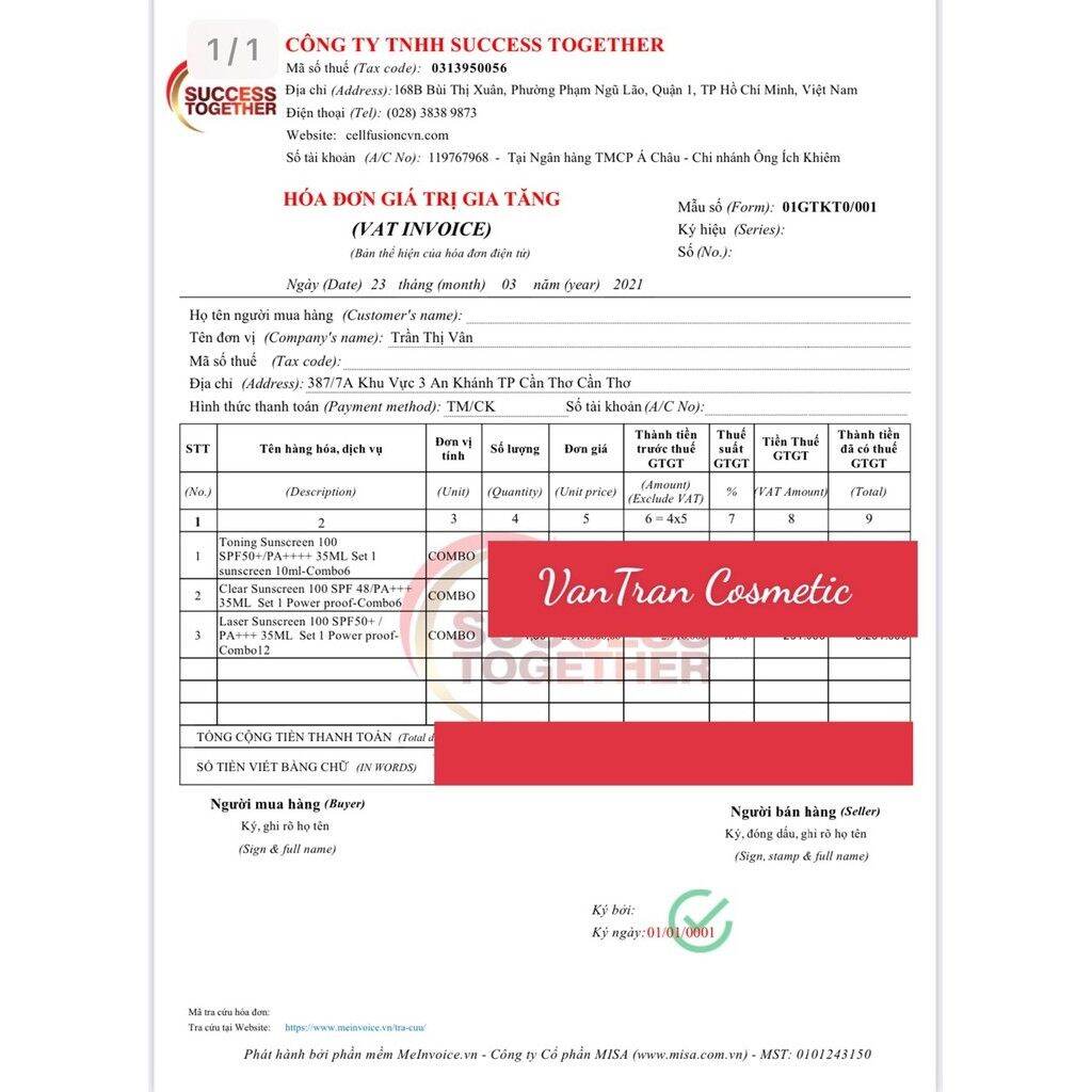 kem chống nắng Cell fusion C mini 10ml