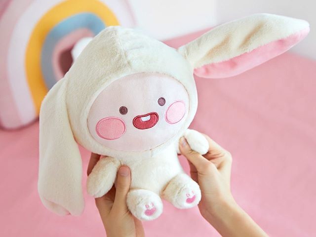 Gấu bông đào winner cosplay thỏ tai giựt limited chính hãng
