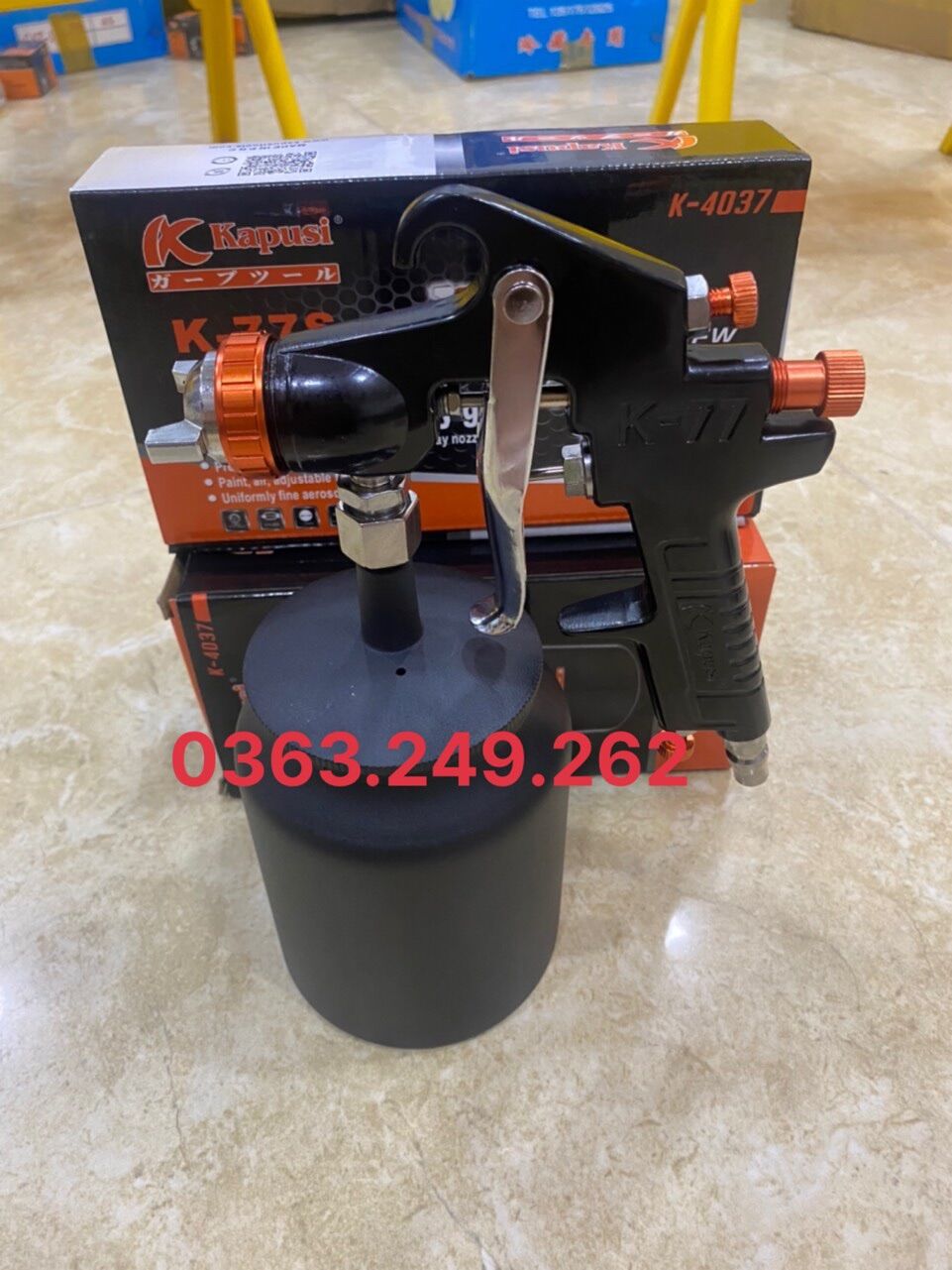 Súng phun sơn bình dưới 1000cc Kapusi