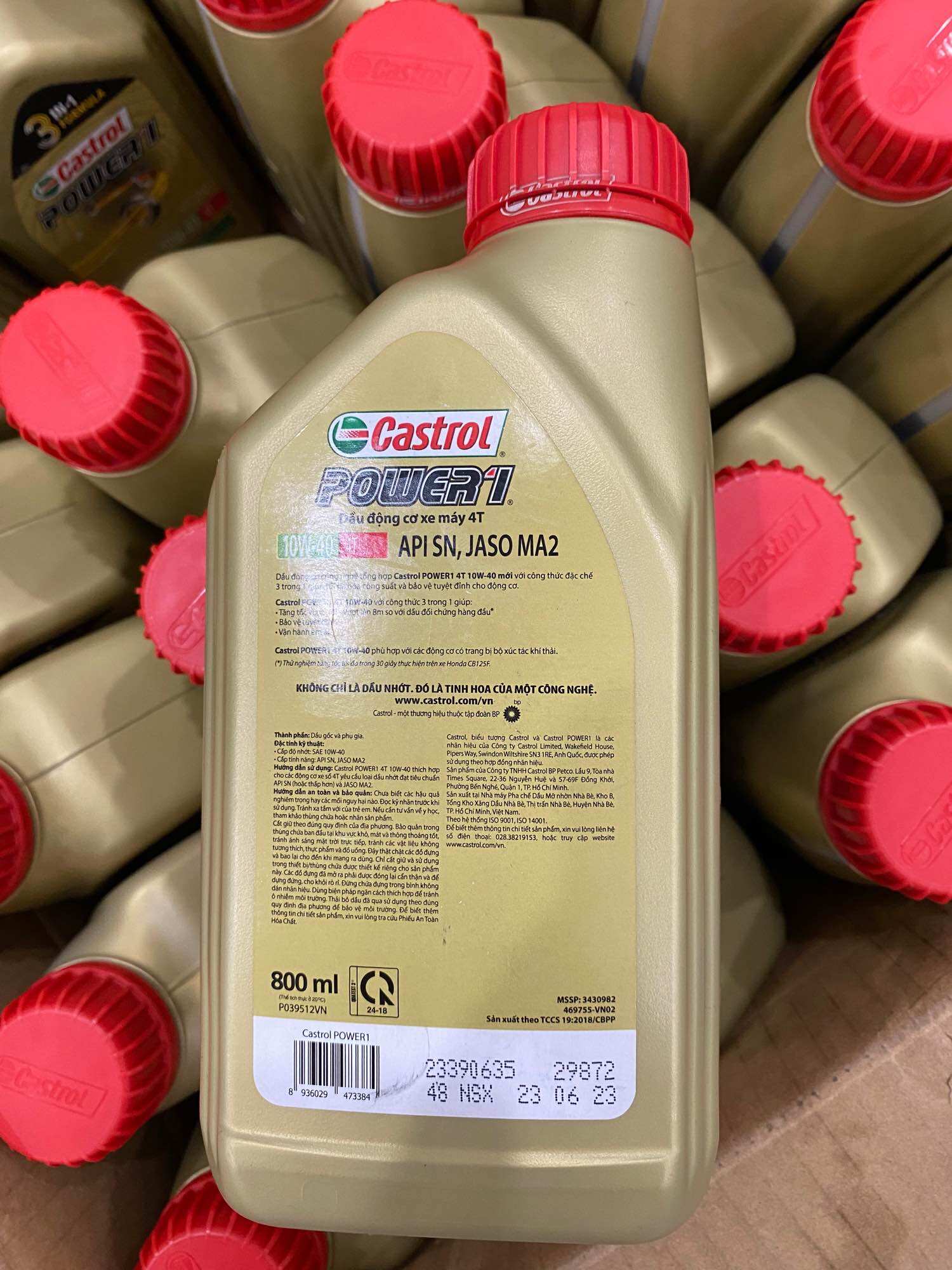 Dầu nhớt Castrol xe số 10-40W ( 800ml )