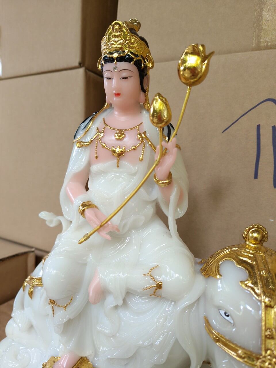Tượng Phổ Hiền Bồ Tát cao 30cm