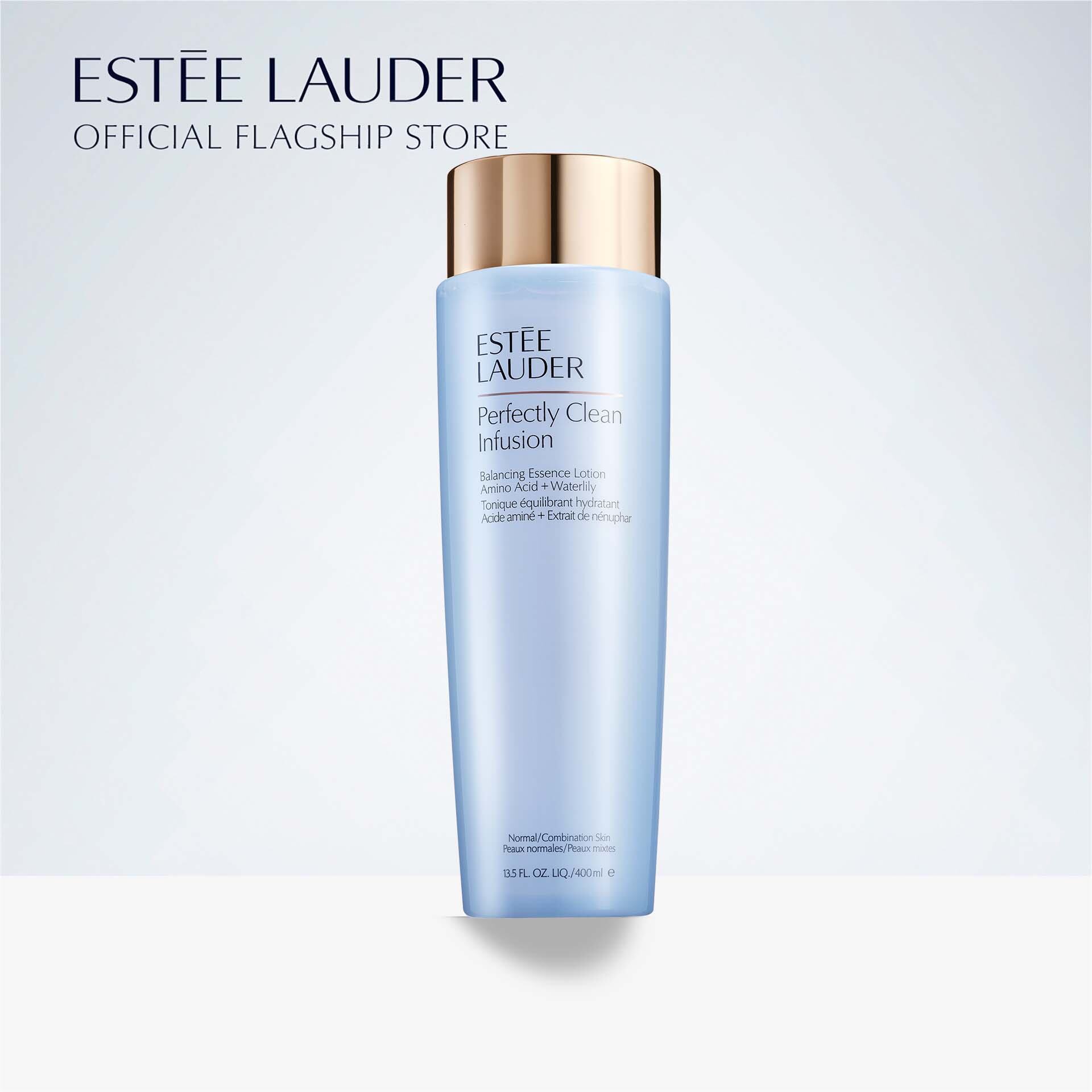 Nước cân bằng cấp ẩm Estee Lauder Perfectly Clean Infusion Balancing Essence Lotion with Amino Acid + Waterlily - Essence Lotion 400ml