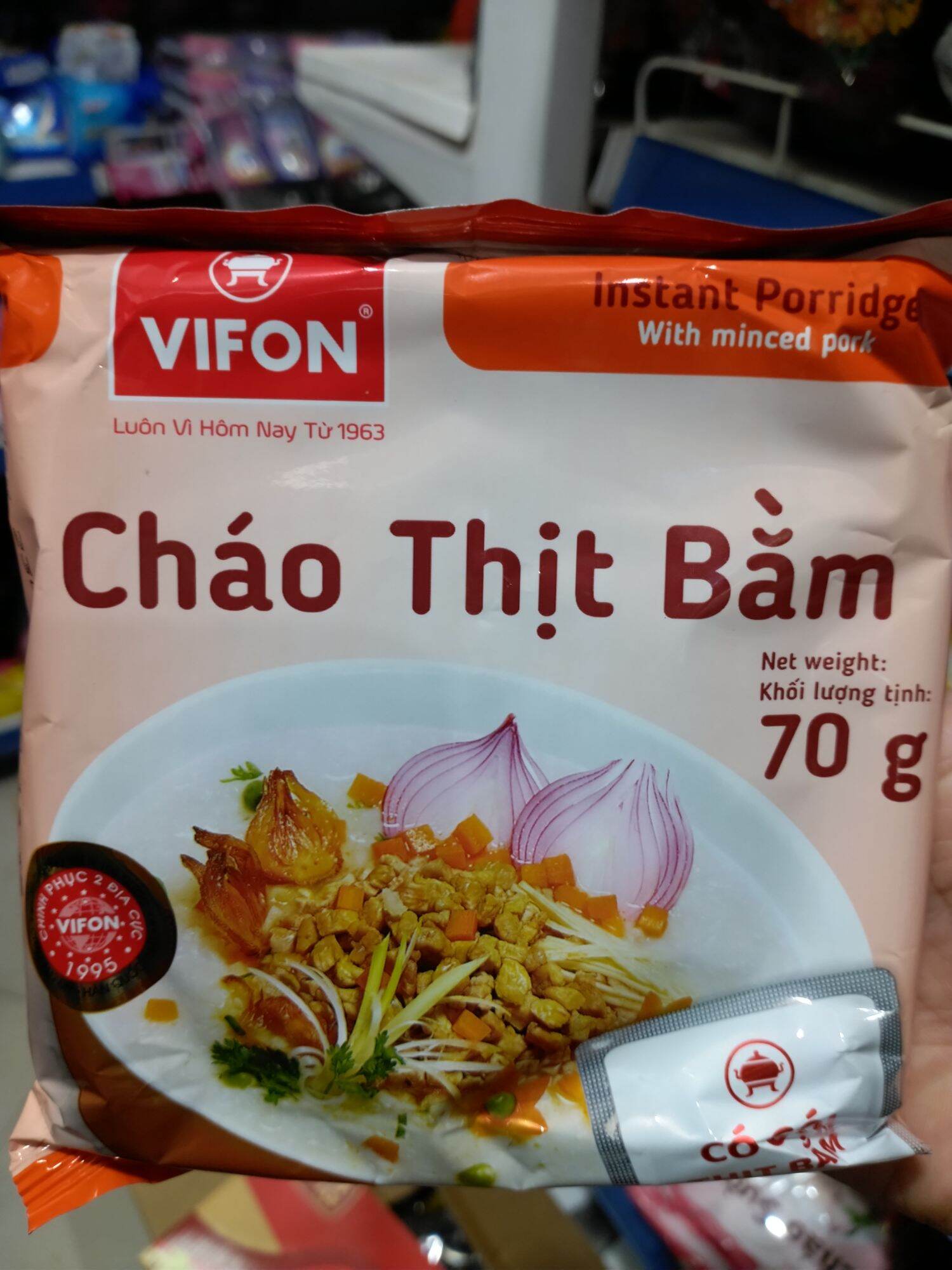 Cháo ăn liền Vifon các loại gói 70g