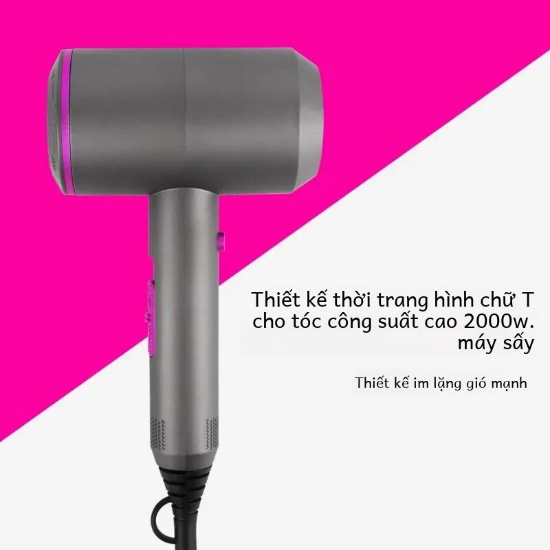 Máy Sấy Tóc Công Suất Cao Shopee 2000W Có Động Cơ Xoay Chiều Máy Sấy Tóc Một Mảnh Ion Âm Cho Bé Để Tạo Kiểu Vận Chuyển Nhanh Từ Trung Quốc