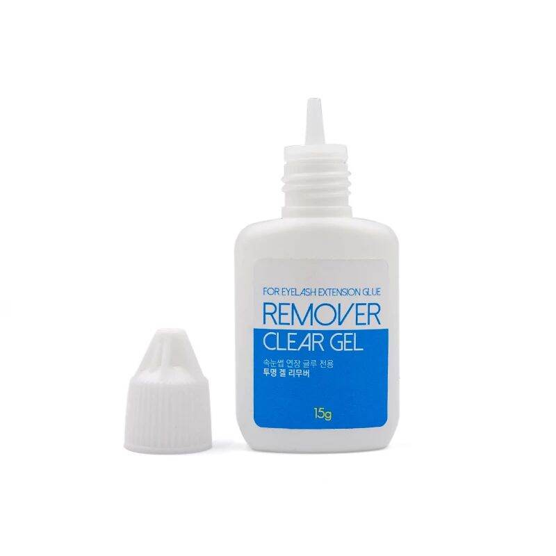 Transparent Sky/Pink Makeup Remover Gel For Eyelash Extensions Glue 15G Eyelash Extensions Glue From Korea Remover Makeup Tools