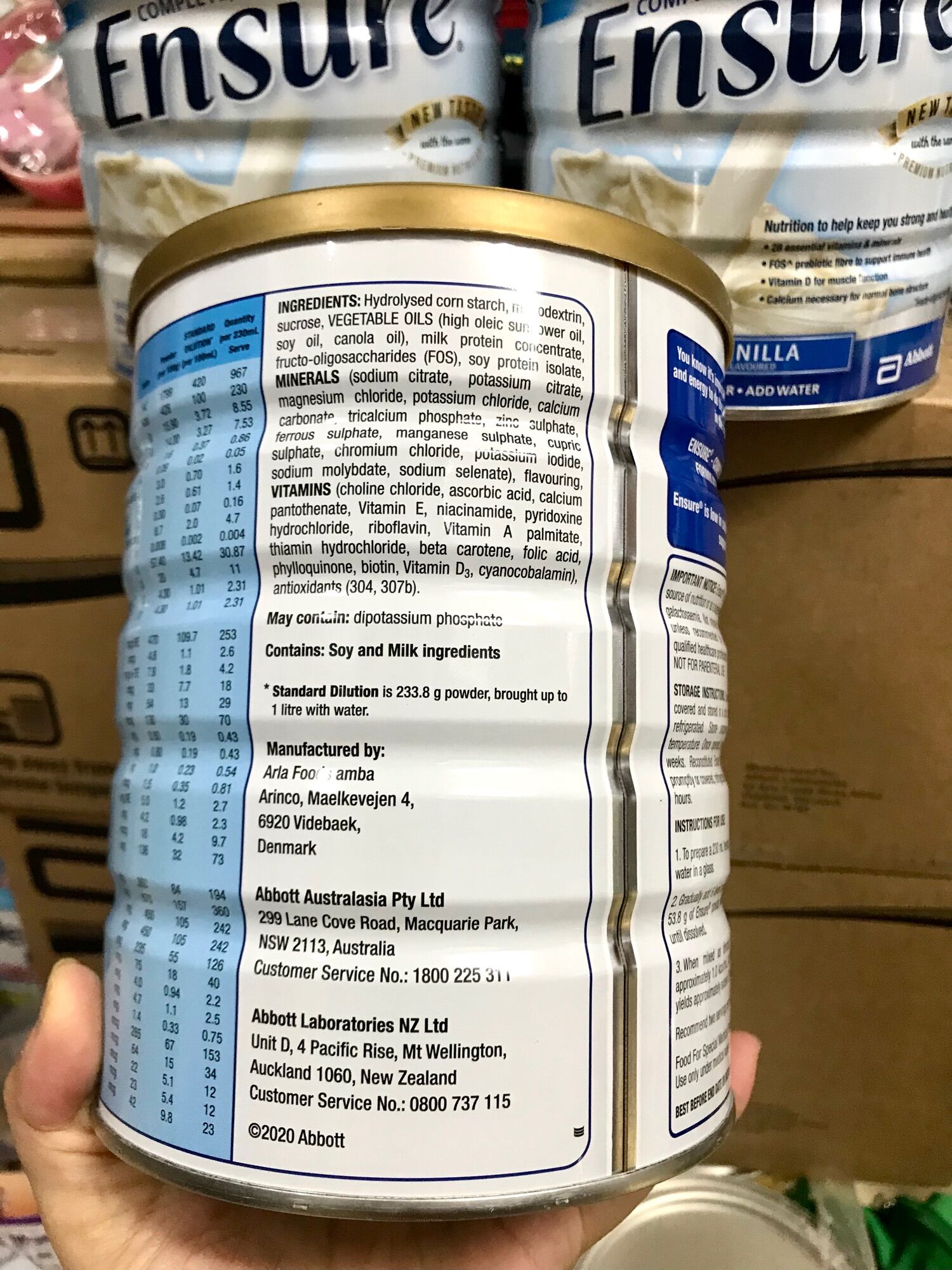 Sữa bột ENSURE - Úc 850g/hộp