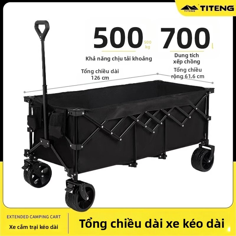 Foldable 2-Level Comfort Travel Camp Stroller With Table - 3