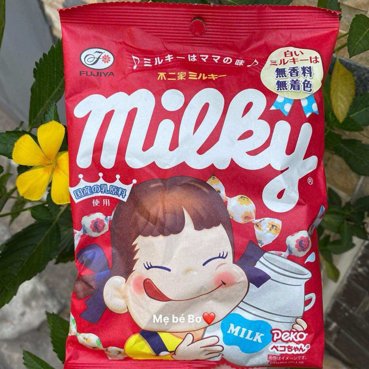 Kẹo sữa Milky Peko Fujiya Nhật Bản, kẹo cứng hình cô gái Nhật Bản