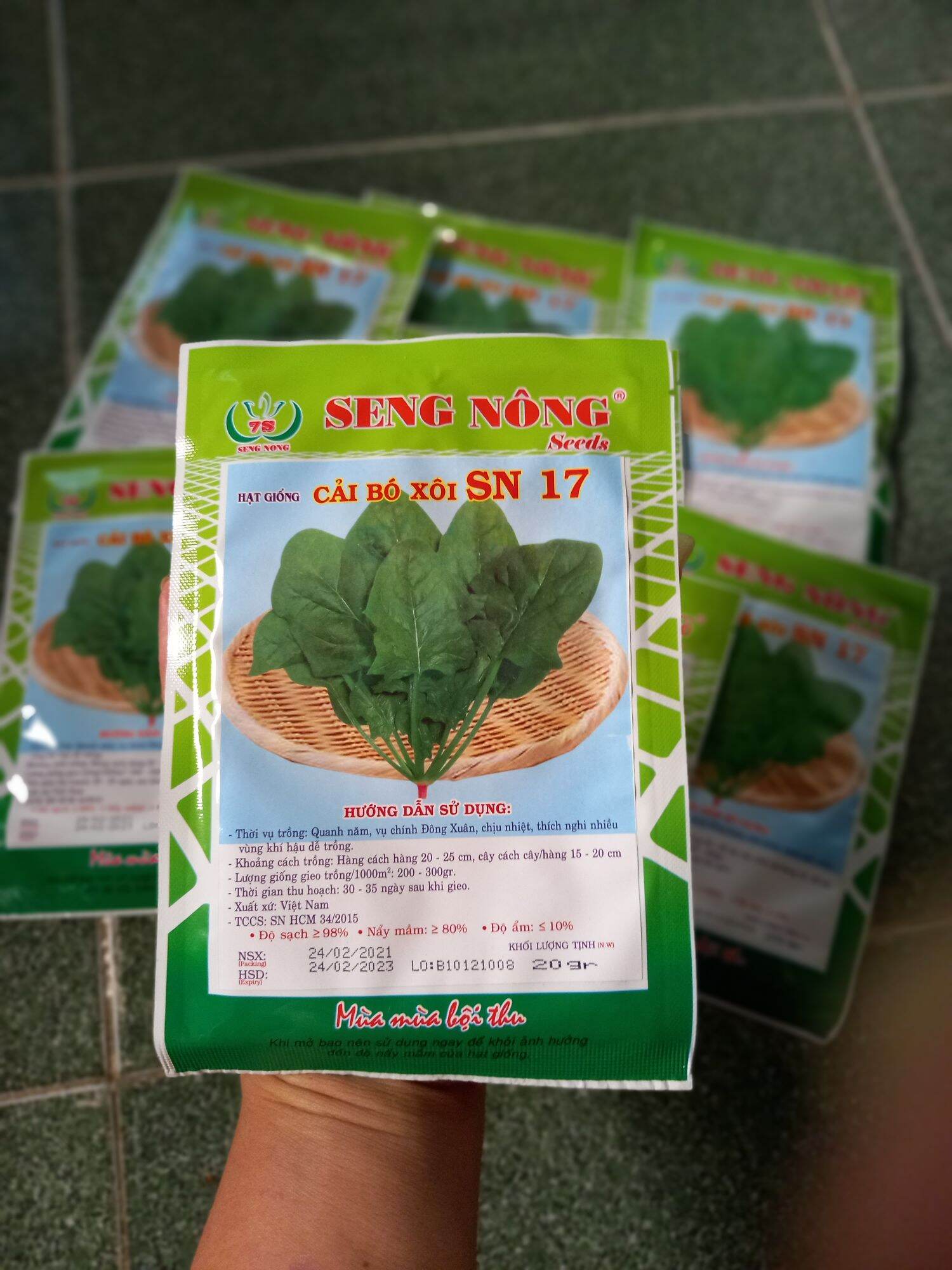 Hạt  CẢI BÓ XÔI  20gr