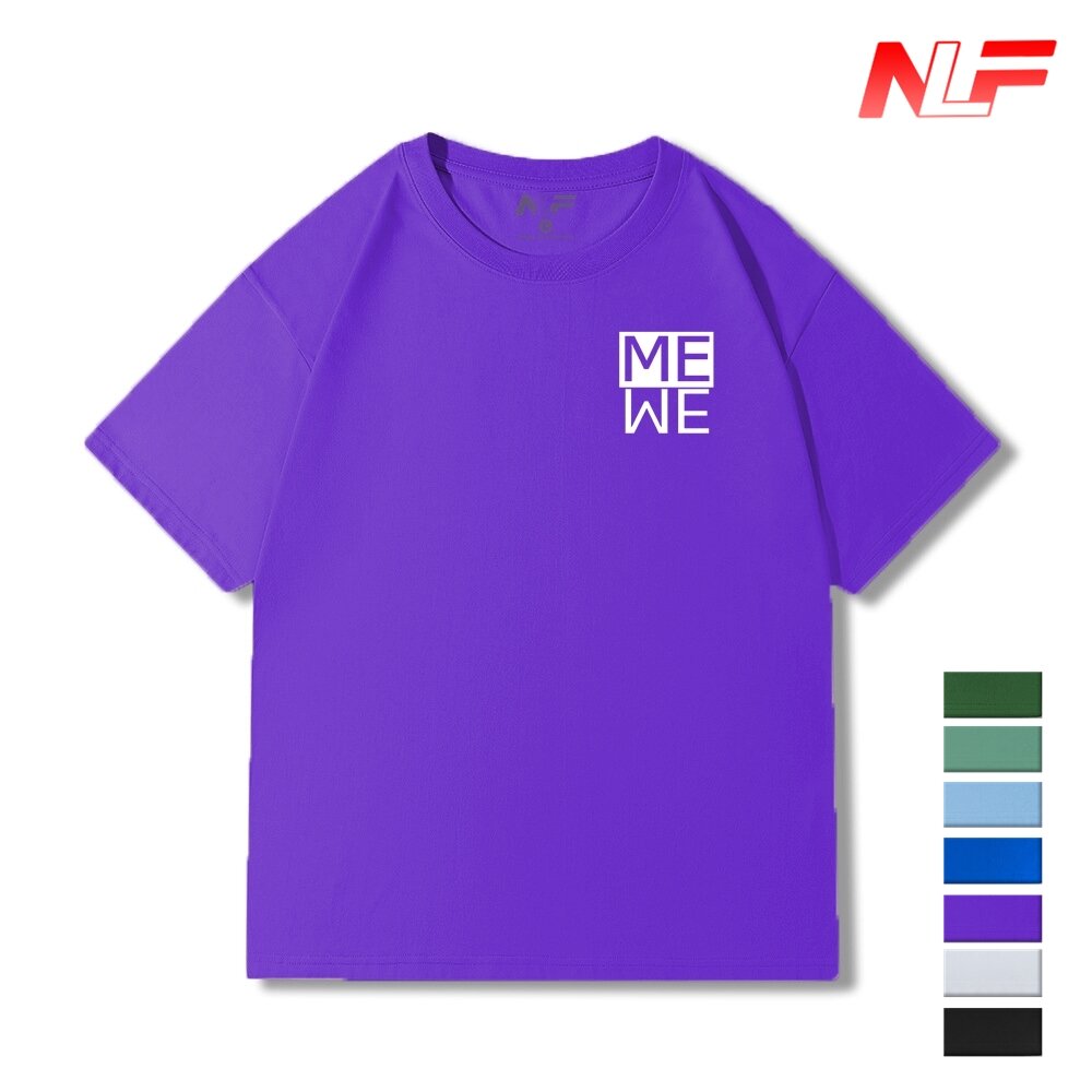 Áo Thun Form Rộng Tay Ngắn Logo ME NADC-005 - Áo Thun Nam Nữ - Dễ Phối Trang Phục