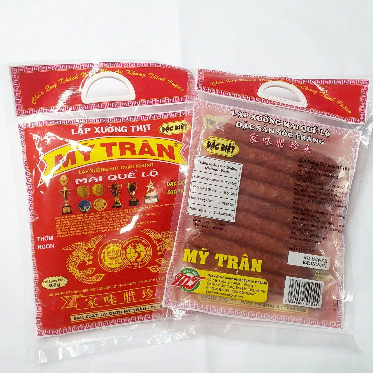 1kg Lạp xưởng thương hiệu Mỹ Trân