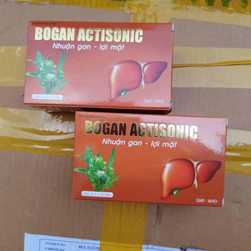 Viên uống giải độc gan bogan actisonic - bảo vệ gan , giúp mát gan