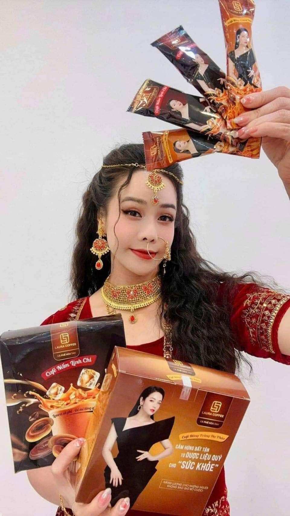 Combo cà phê đông trùng hạ thảo+linh chi  1hop 20gói