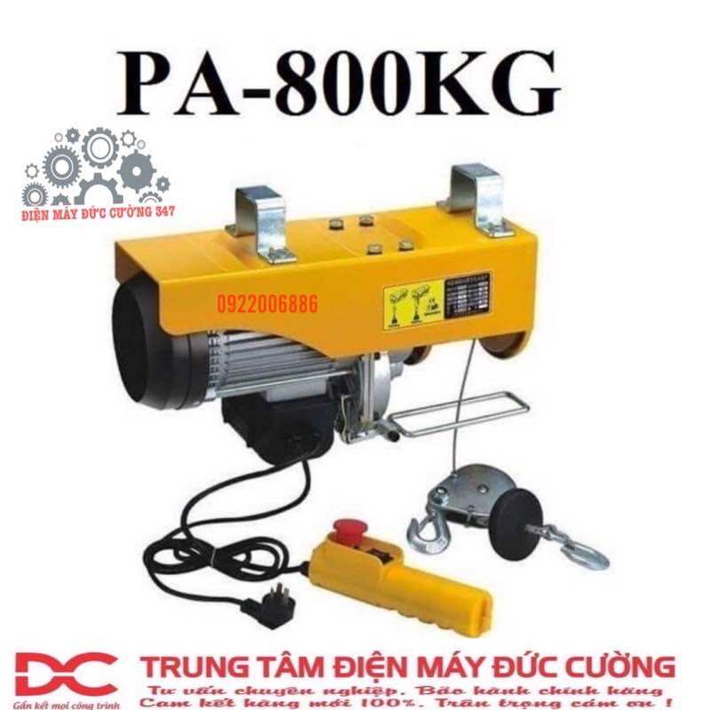 Máy tời điện - máy tời treo 800kg - máy tời