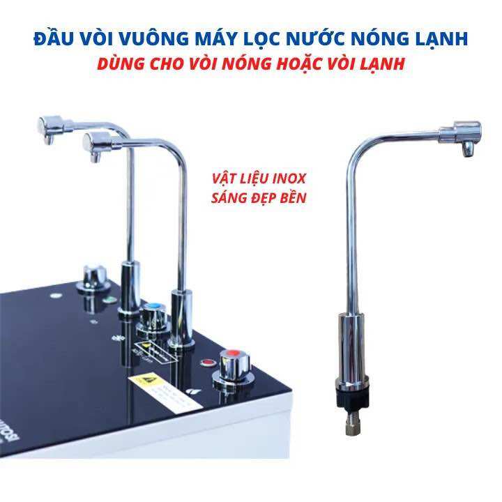 Bộ vòi máy lọc nước nóng lạnh 1 vòi 2 núm vặn