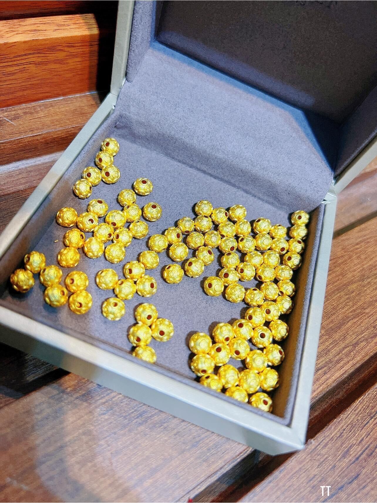 Charm bi cầu 6li , 8li vàng 24k- 9999 chạm chú tài lộc, đủ bill, phiếu bảo hành
