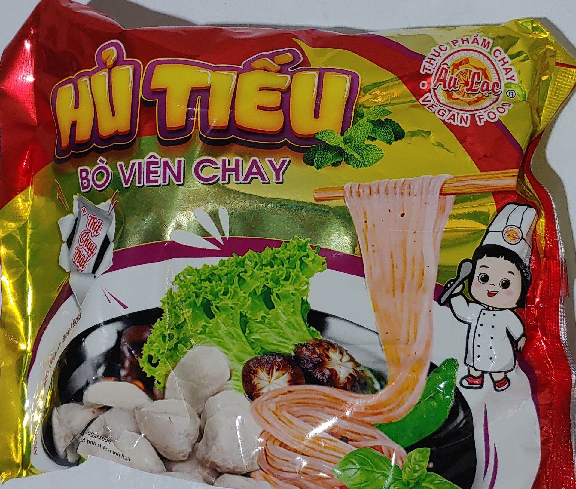 Hủ tiếu bò viên chay âu lạc
