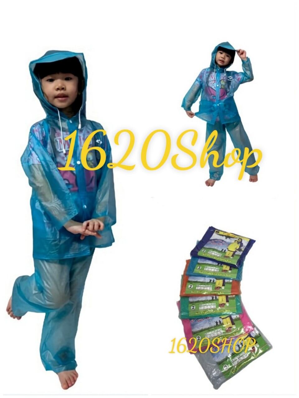 Áo mưa bộ cho bé 2 đến 8 tuổi