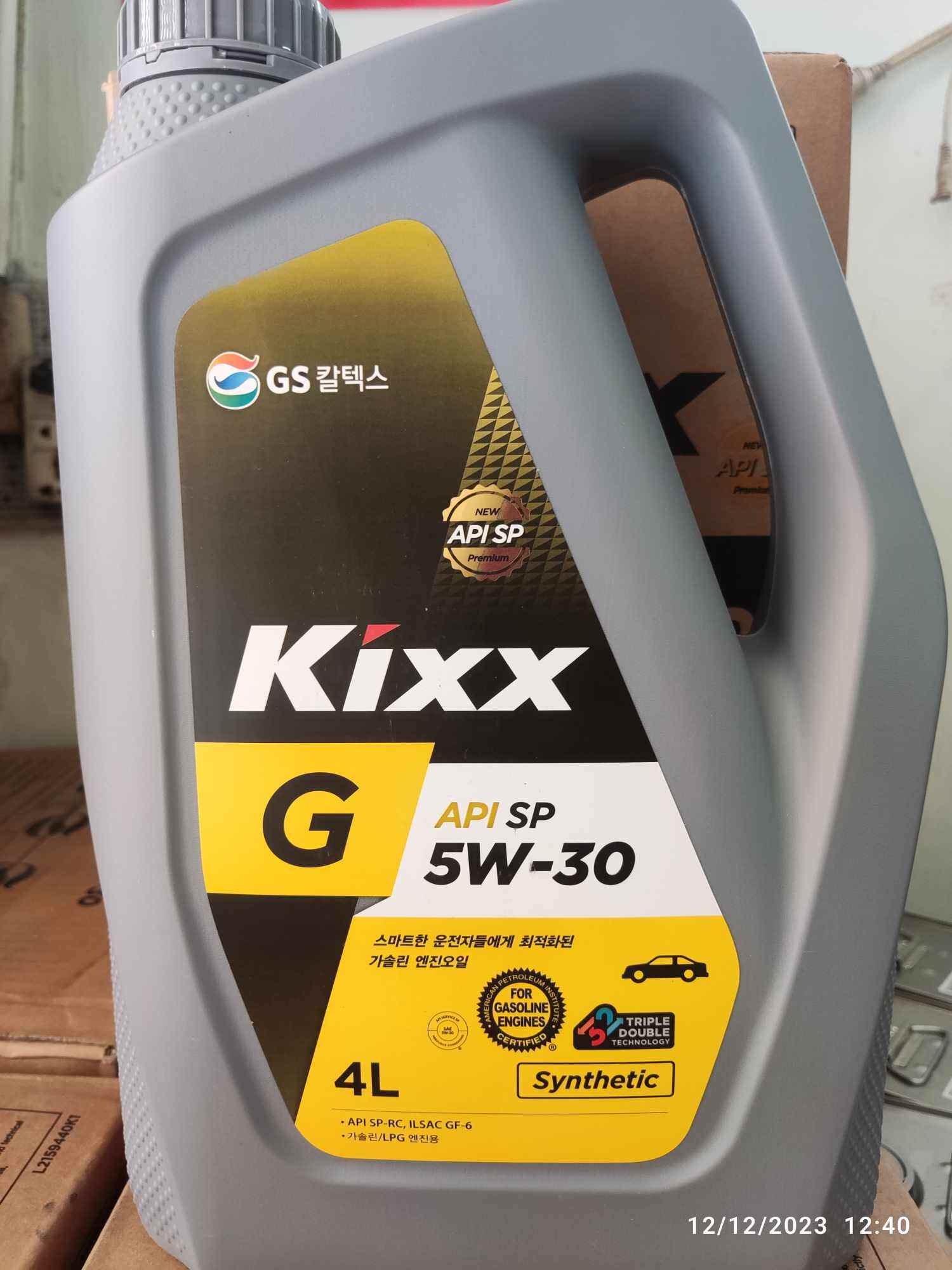 Dầu nhớt KIXX G API SP 5w30 4L - nội địa Hàn Quốc