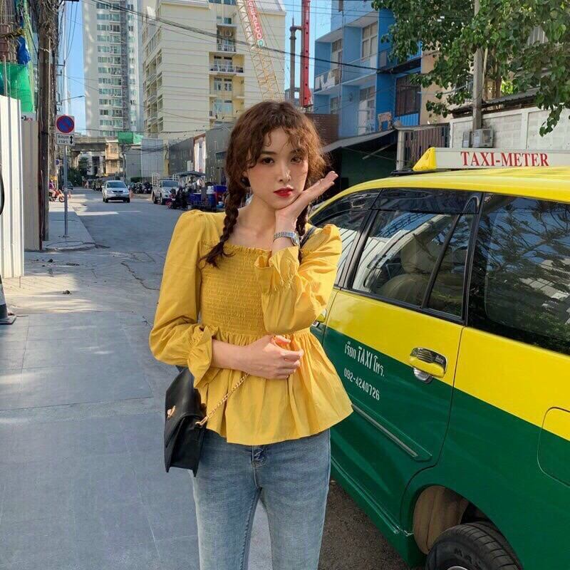 ÁO NHÚN CỔ VUÔNG 'SU'SU❤❤❤