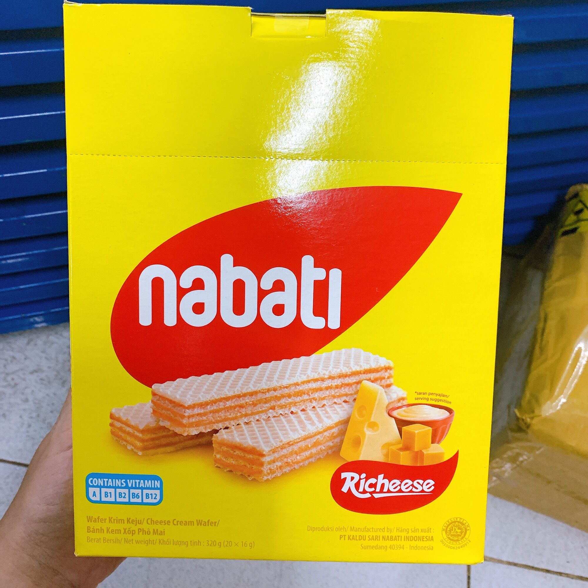 [2022] Bánh xốp socola/ phô mai Nabati 320g (20*16g)