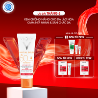 Kem chống nắng bảo vệ và giúp giảm các dấu hiệu lão hóa Capital Soleil Anti-Age SPF50