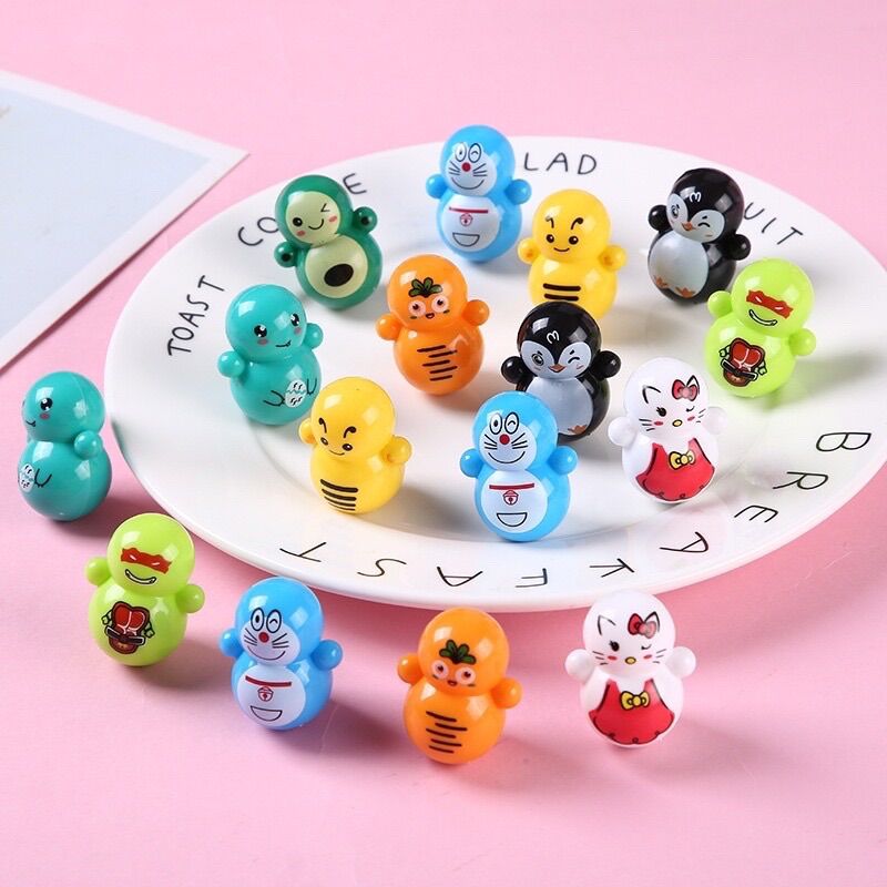 Set 30 con lật đật mini cute cho bé yêu_Lật đật squid game_Combo 30 con lật đật mini đủ loại