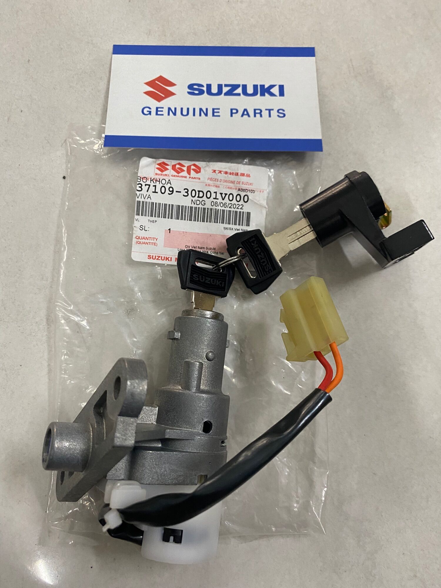 Bộ ổ khóa viva 110 suzuki chính hãng
