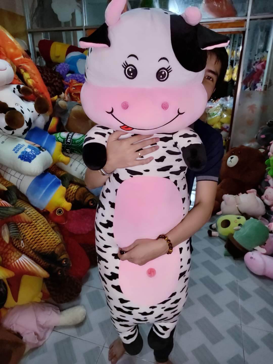 Gấu Bông Bò Sữa Size Siêu To Khổng Lồ (Hàng cao cấp)