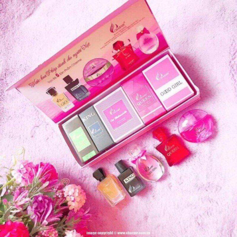 Bộ nước hoa mini 5 chai (2 mùi nam 3 mùi nữ 10ml)
