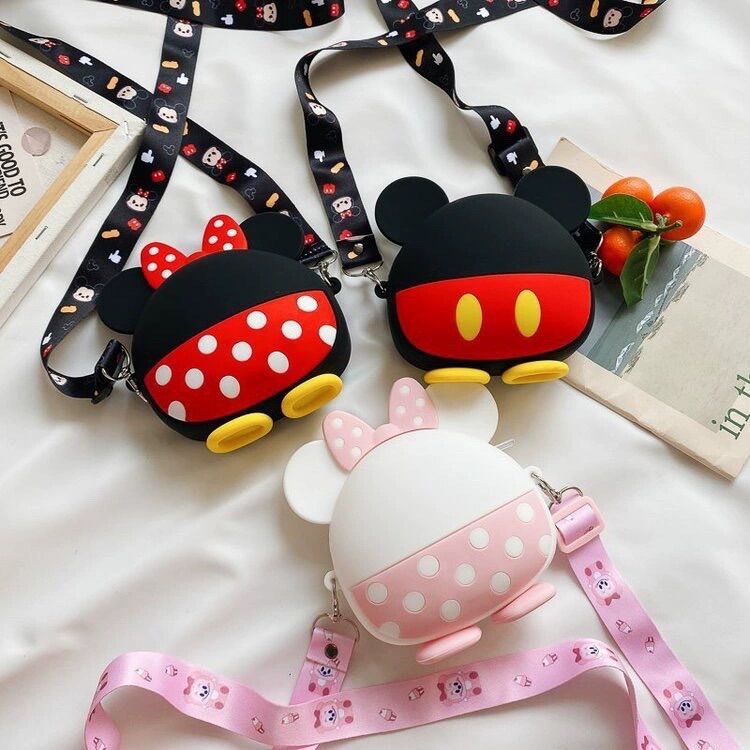 Túi mini Chuột Mickey Girl silicon cao cấp