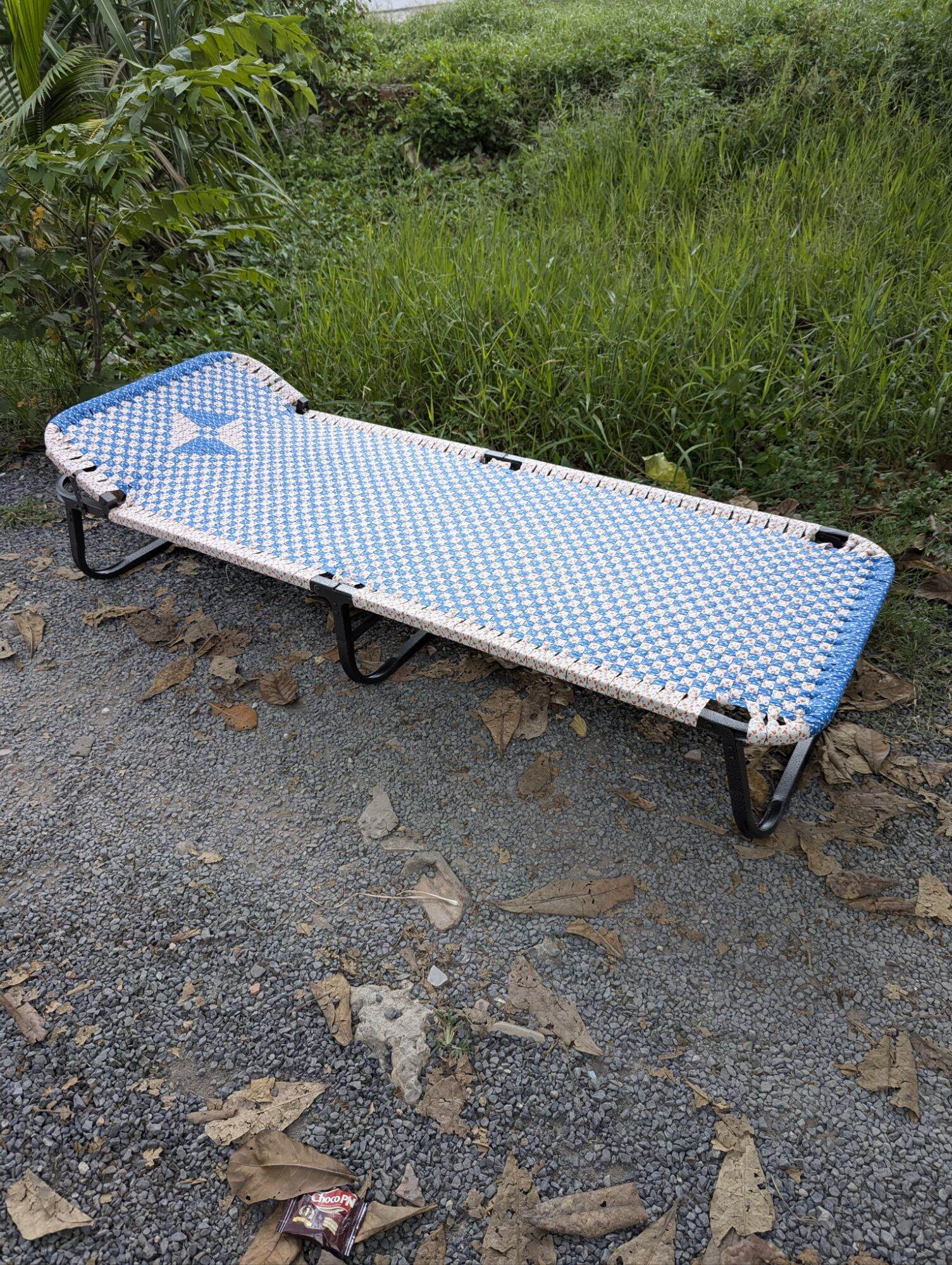 GIƯỜNG GHẾ BỐ XẾP GỌN DÂY ĐAN LOẠI 1 NHẬP ĐÀI LOAN - KHUNG DÀY