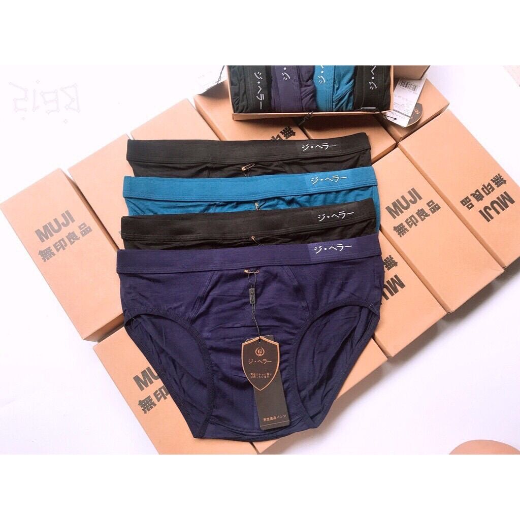 Set 4 quần lót nam cotton lạnh hàng cao cấp