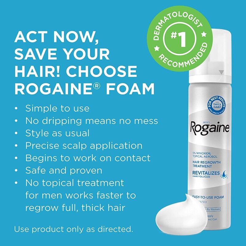 Hỗ Trợ Mọc Tóc Minoxidil 5% Men's Rogaine cho Nam