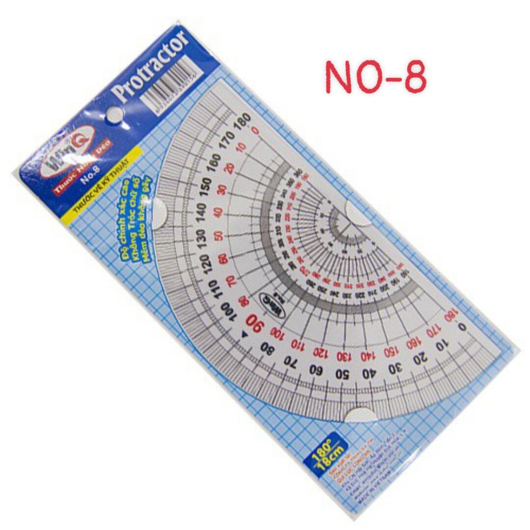 (Combo 2c} Thước dẻo đo độ lớn 180 độ WinQ (No-8)