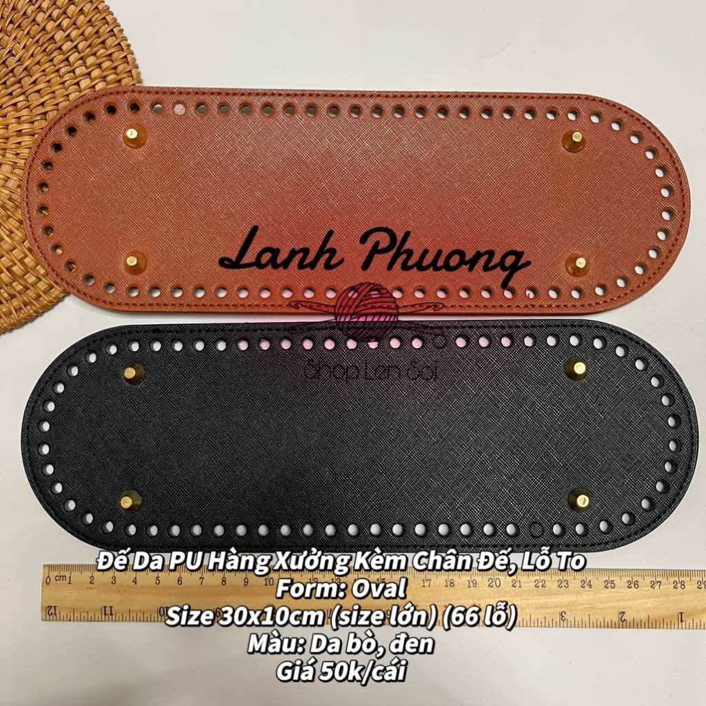 Đế Túi Da Pu 30x10cm size lớn
