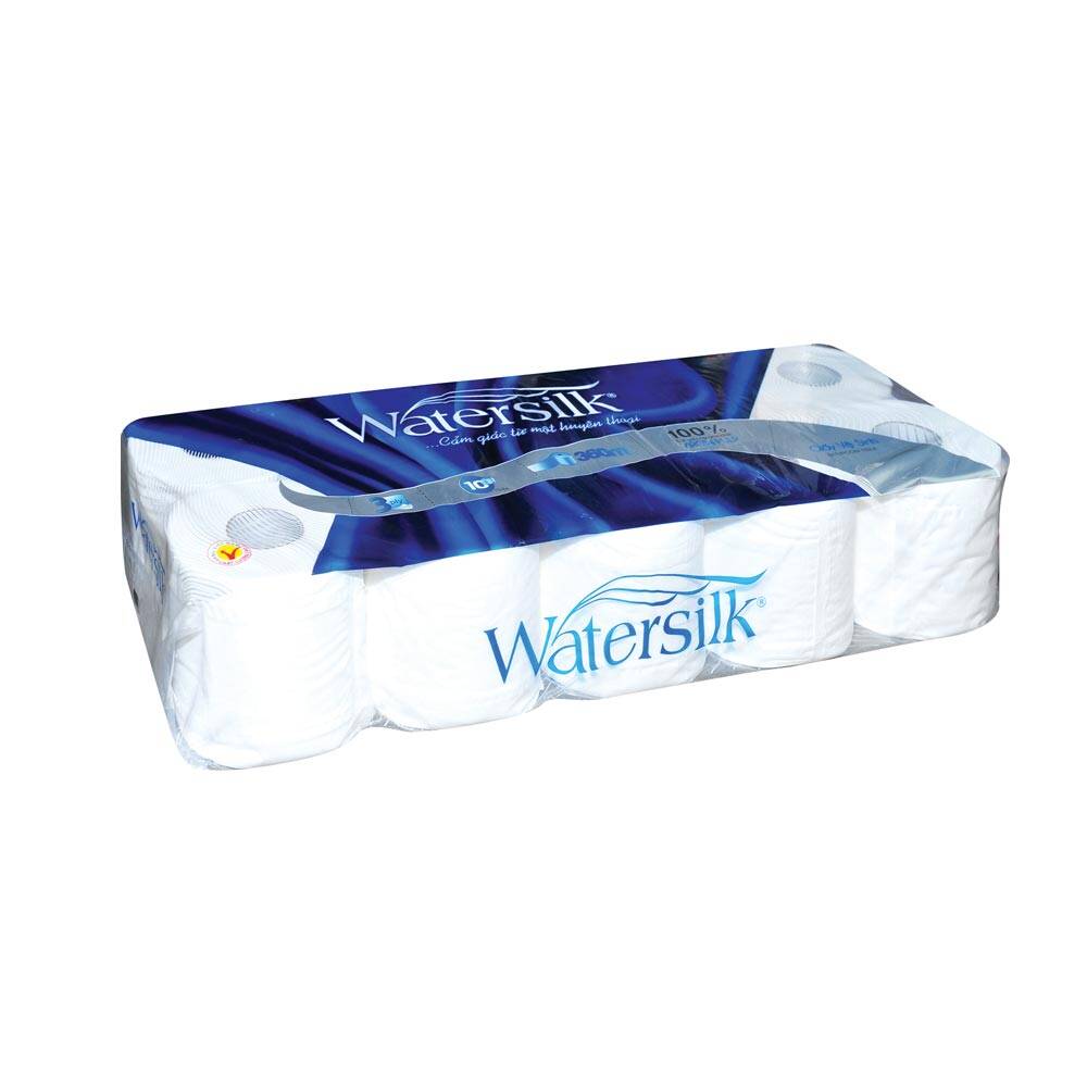 [[ Date Mới ]] Giấy vệ sinh Watersilk cao cấp, lốc 10 cuộn