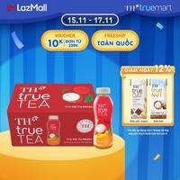 Thùng 24 chai Trà Vải Tự Nhiên TH true TEA 350ml (24 x 350ml)
