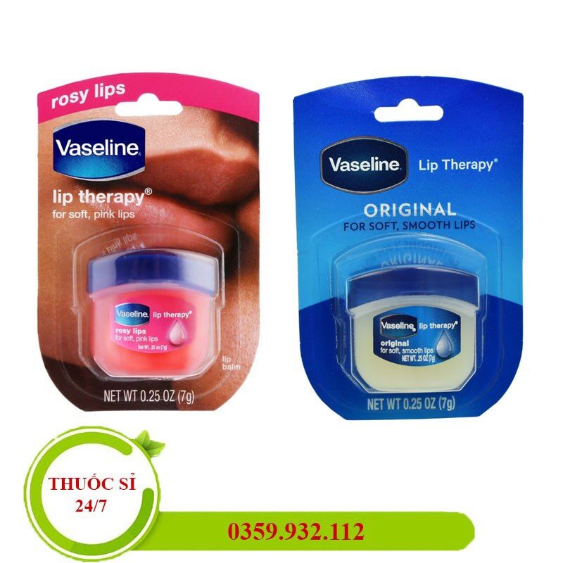 [USA] Son dưỡng môi cấp ẩm mềm mịn chống nứt nẻ Vaseline 7g