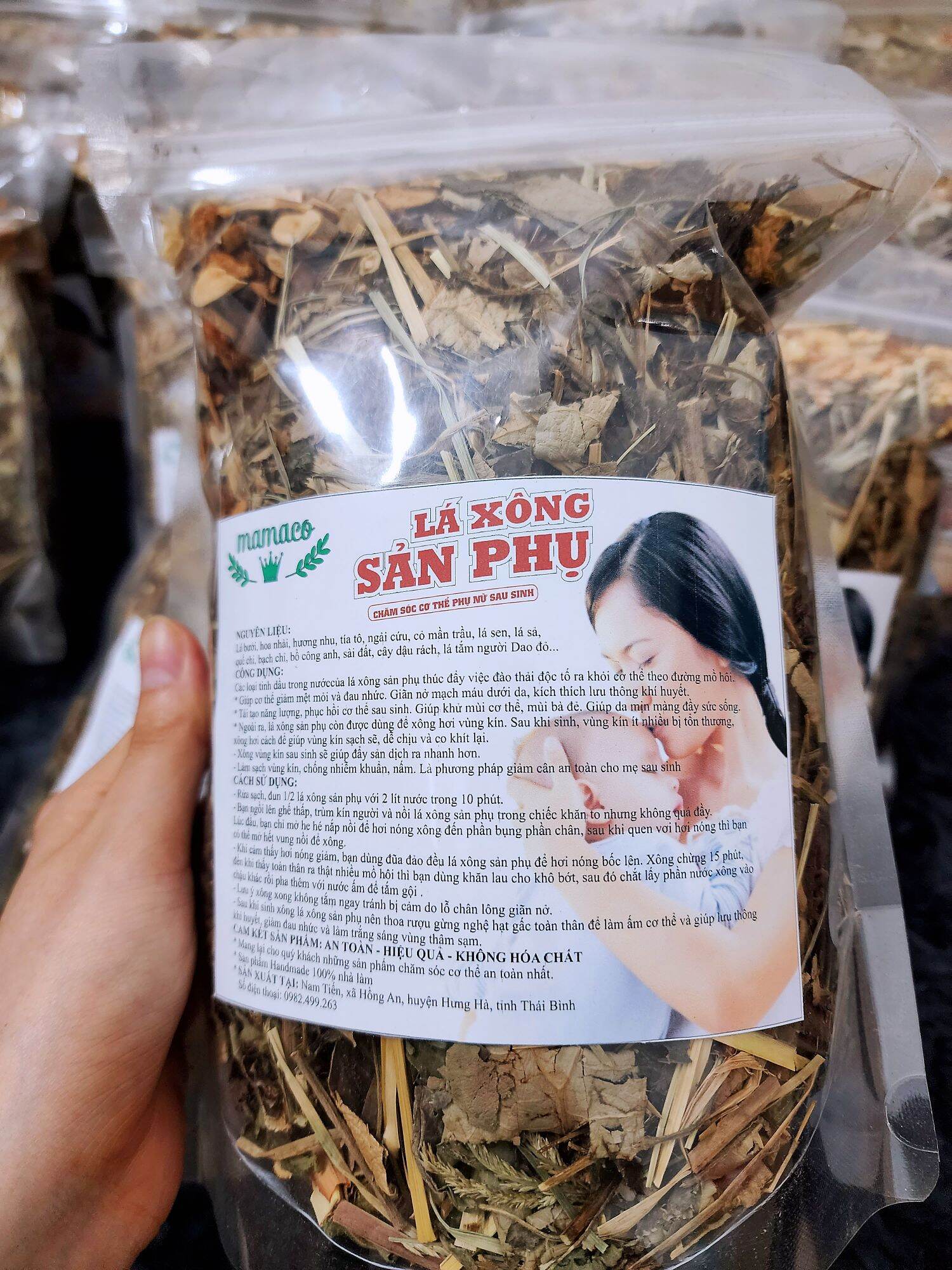 combo 5 gói là xông sản phụ sau sinh