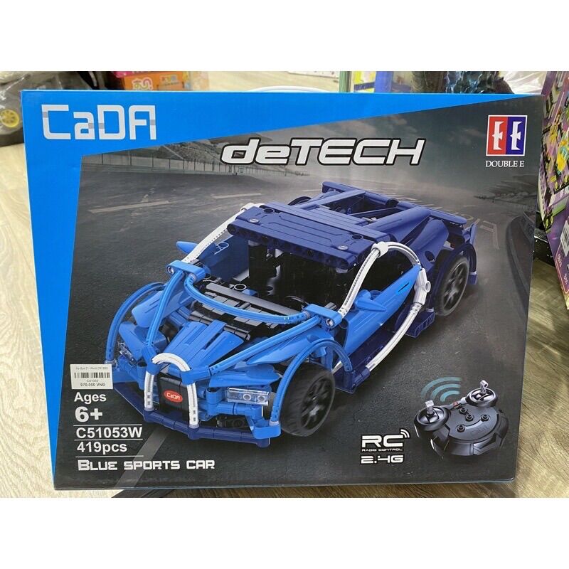 Đồ Chơi Xếp Hình Technic - CaDA C51053 ( Lắp Ráp Siêu Xe Bugatti Chiron Có Điều Khiển 419 Chi Tiết )