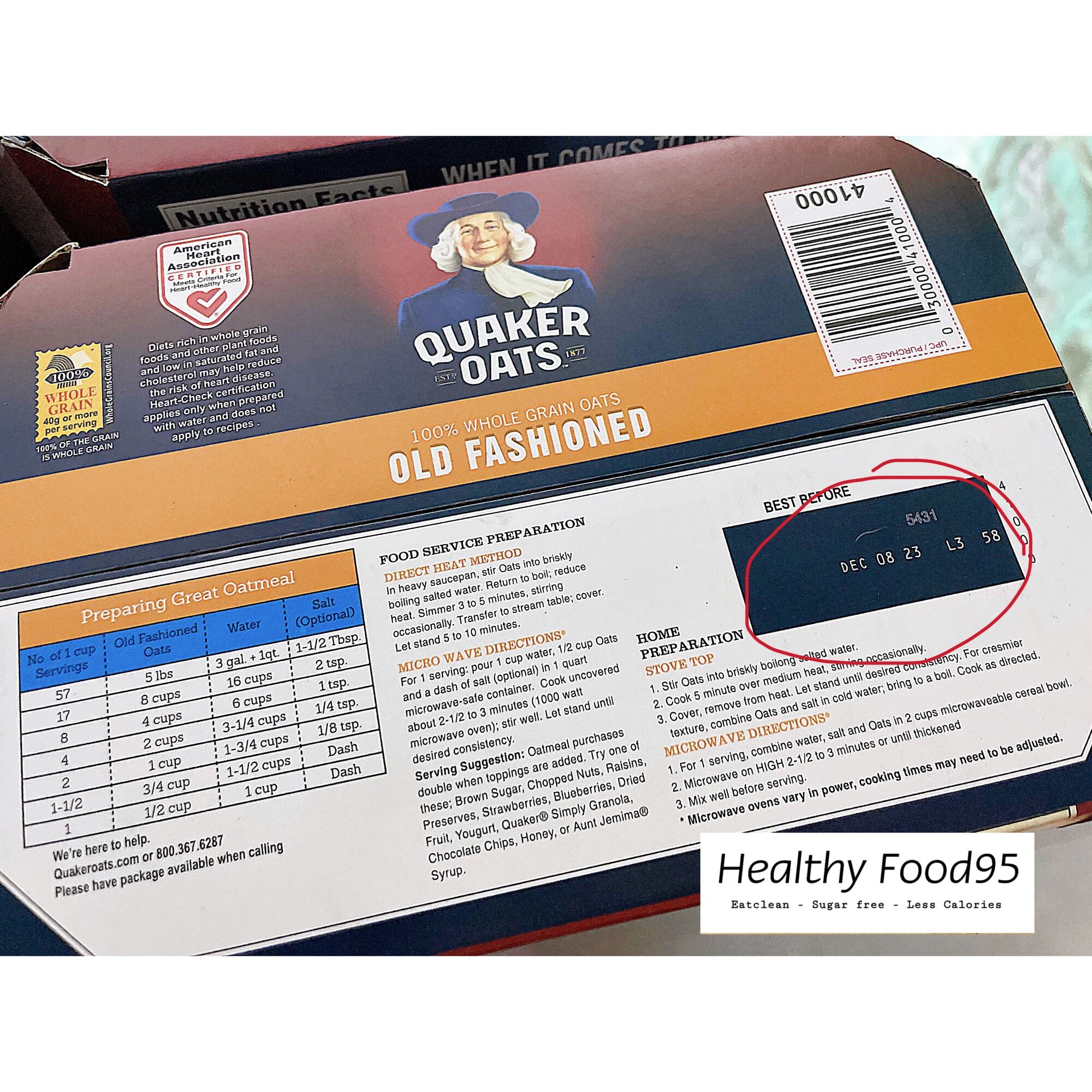 YẾN MẠCH CÁN DẸP QUAKER ( thùng 4,5 kg)