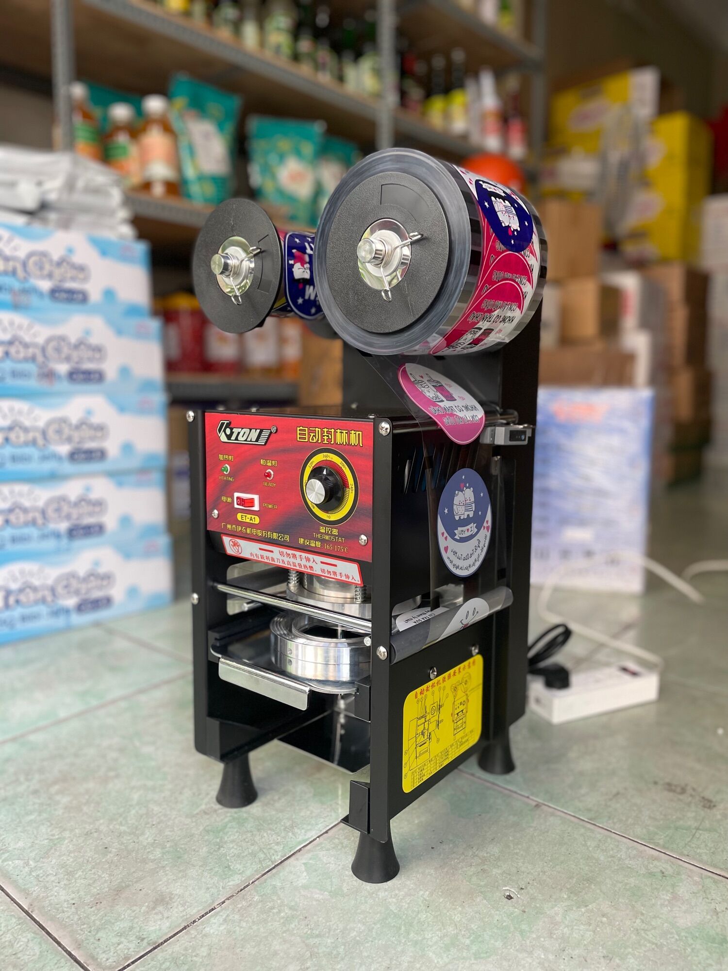 Máy ép ly bán tự động Eton A1 mới