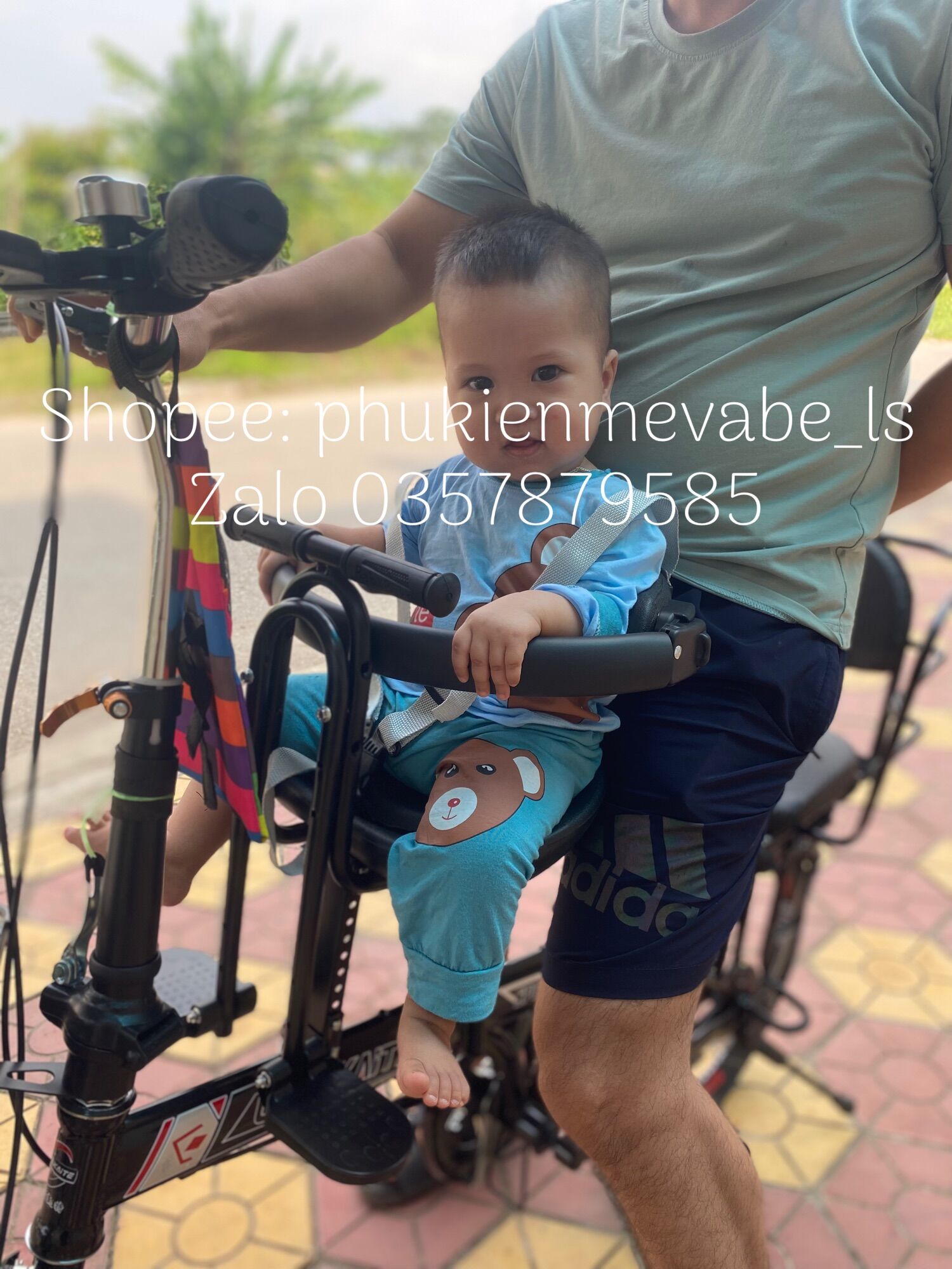 D07-Ghế ngồi trước xe đạp thể thao cao cấp